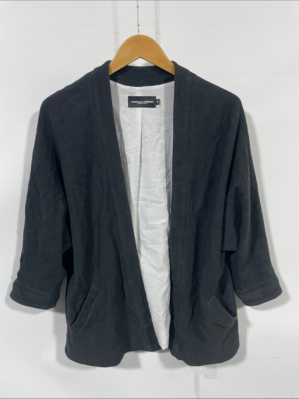 Margaux Lonnberg made in Paris Black Open-Front Women's Jacket